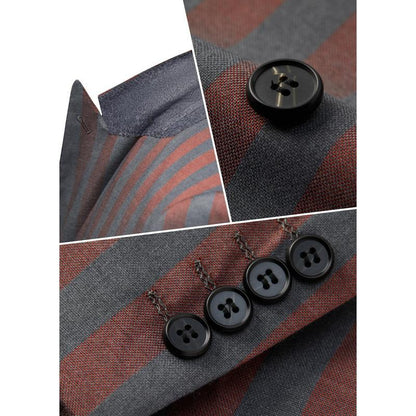 Striped Double Breasted Suit