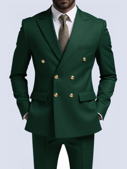 No-Iron Double-Breasted Two-Piece suit
