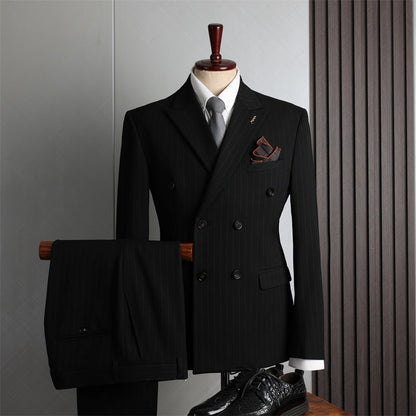 Italian Double Breasted Slim Fit Men's Suit