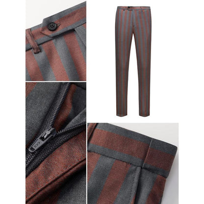 Striped Double Breasted Suit