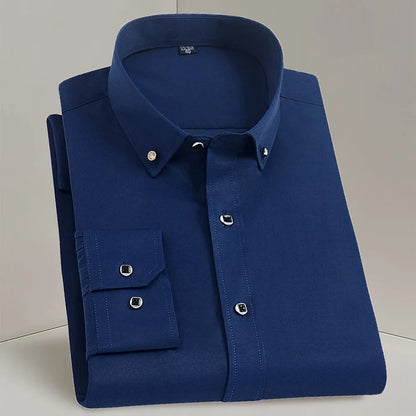 Diamond Button Long Sleeve  Shirt