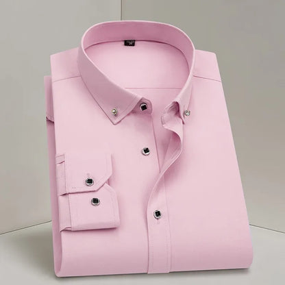 Diamond Button Long Sleeve  Shirt