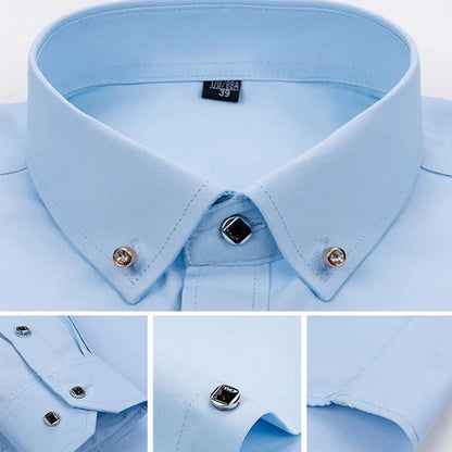 Diamond Button Long Sleeve  Shirt