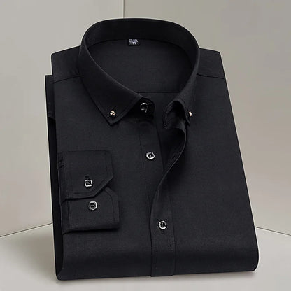 Diamond Button Long Sleeve  Shirt