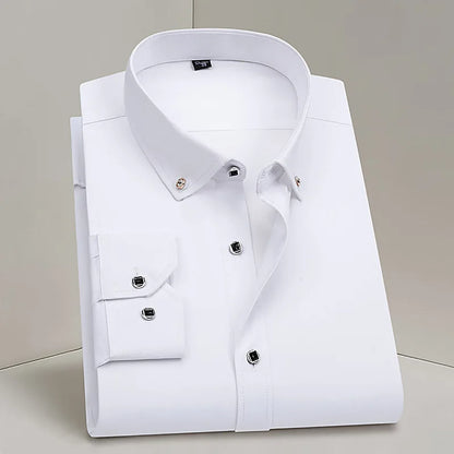 Diamond Button Long Sleeve  Shirt