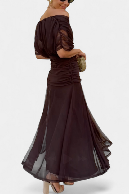 Alondra™ | Long Floral Dress with V-Neck
