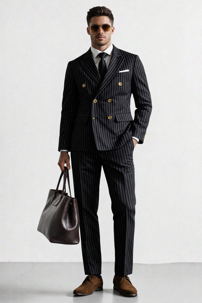 Striped Mens 2 Piece Suit